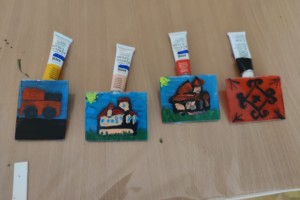 Tvorivé stredy - maľovanie na sklo